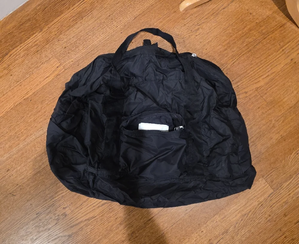 Black Packable Duffel Bag